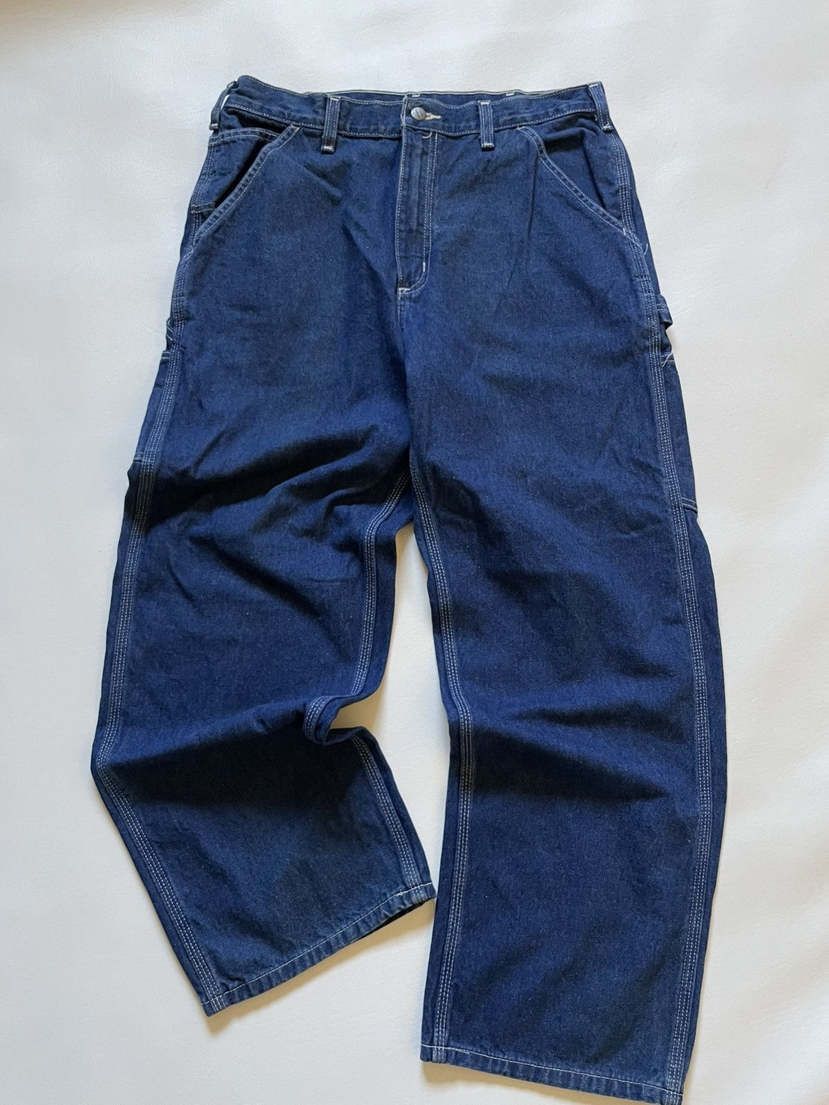 Carhartt × Vintage Carhartt denim carpenters pants Size US 34 / EU 50 - 1 Thumbnail