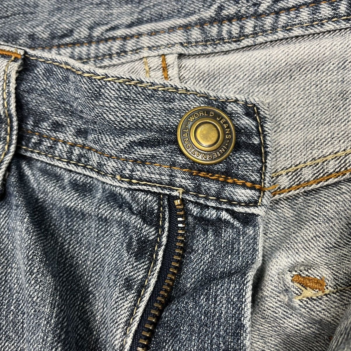 14th Addiction Vintage Japanese Designer Distressed Denim Size US 34 / EU 50 - 16 Thumbnail