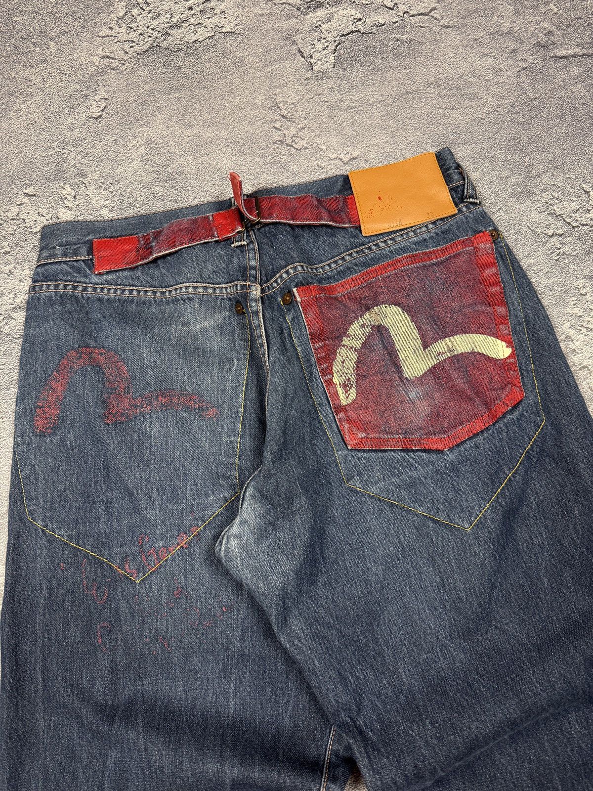 Evisu Rare evisu Pants Denim Very Rare Designer Y2K Japan Size US 32 / EU 48 - 3 Thumbnail