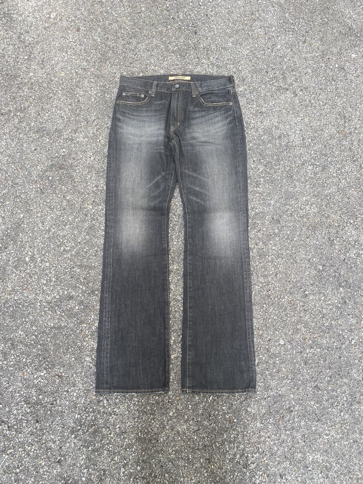 Japanese Brand FLARED Vintage Japanese Denim Faded BOOT CUT Jeans Pants Size US 31 - 1 Thumbnail