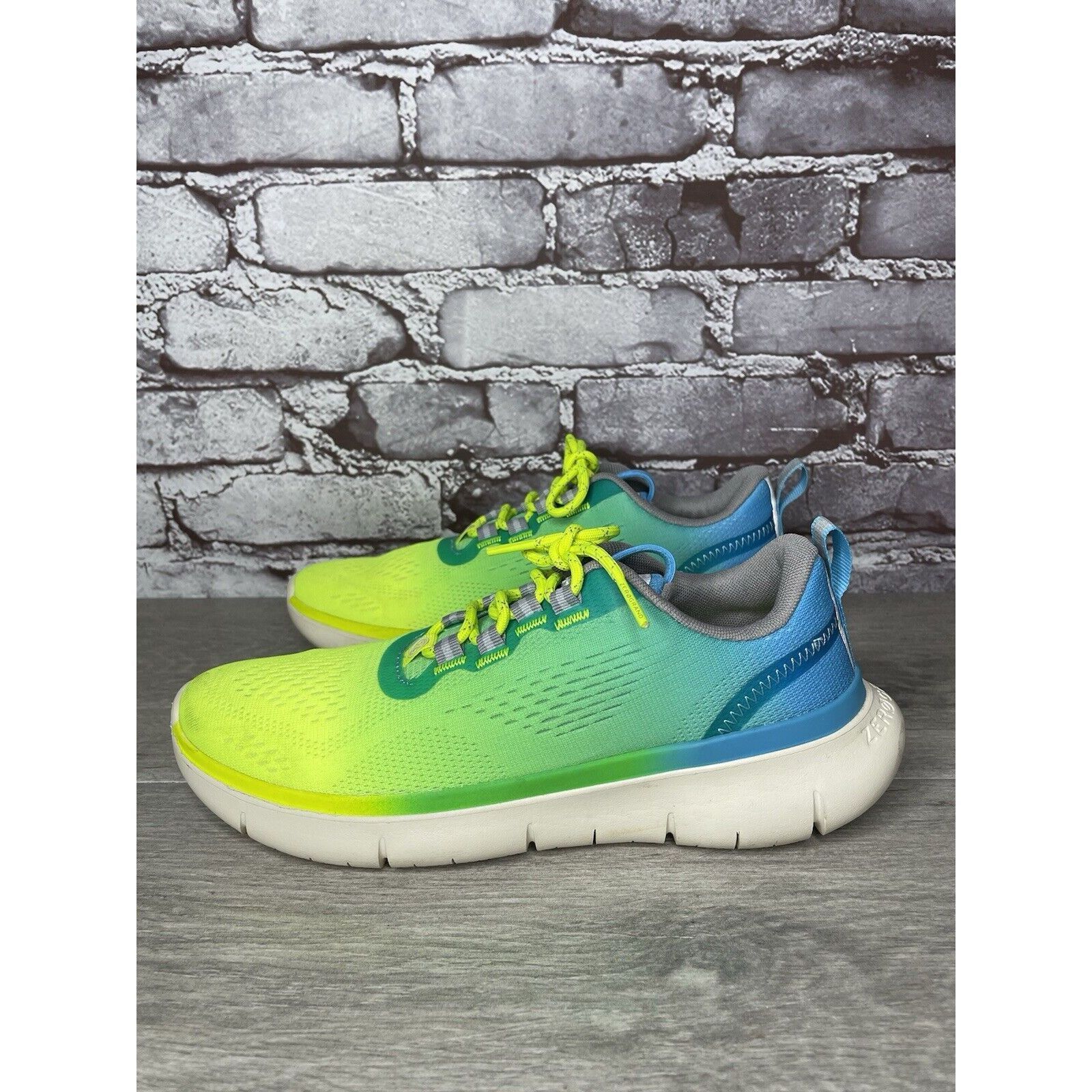 Cole Haan Cole Haan Zero Grand 212850 Journey Blue Yellow Synthetic Sh Size US 7.5 / IT 37.5 - 8 Thumbnail