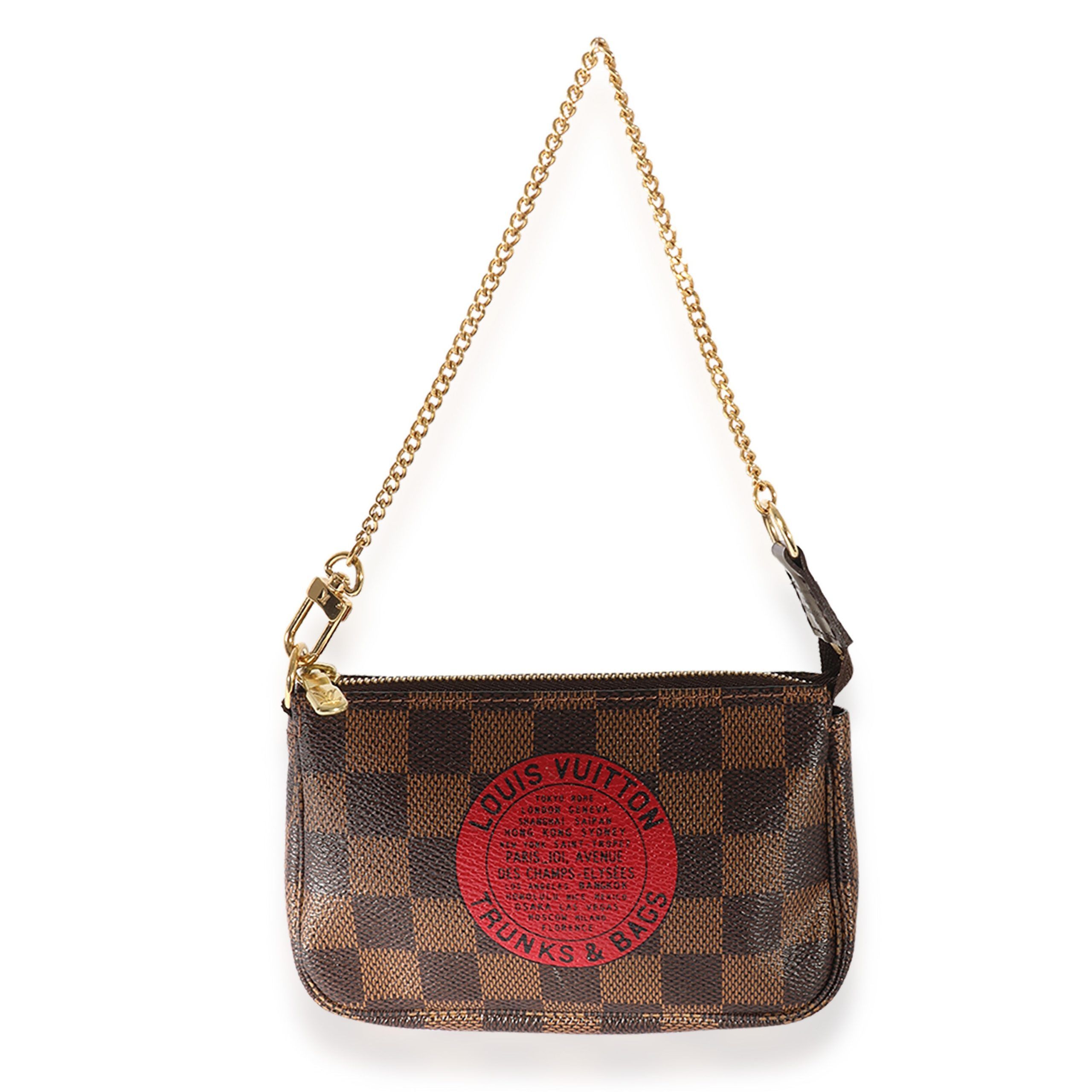 Louis Vuitton Damier Ebene Trunks Bags Mini Pochette Accessoires