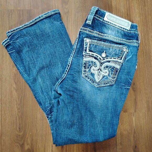 Rock Revival Vintage Y2K Rock Revival Natashia Easy Boot Denim Jeans Size 32" / US 10 / IT 46 - 1 Thumbnail