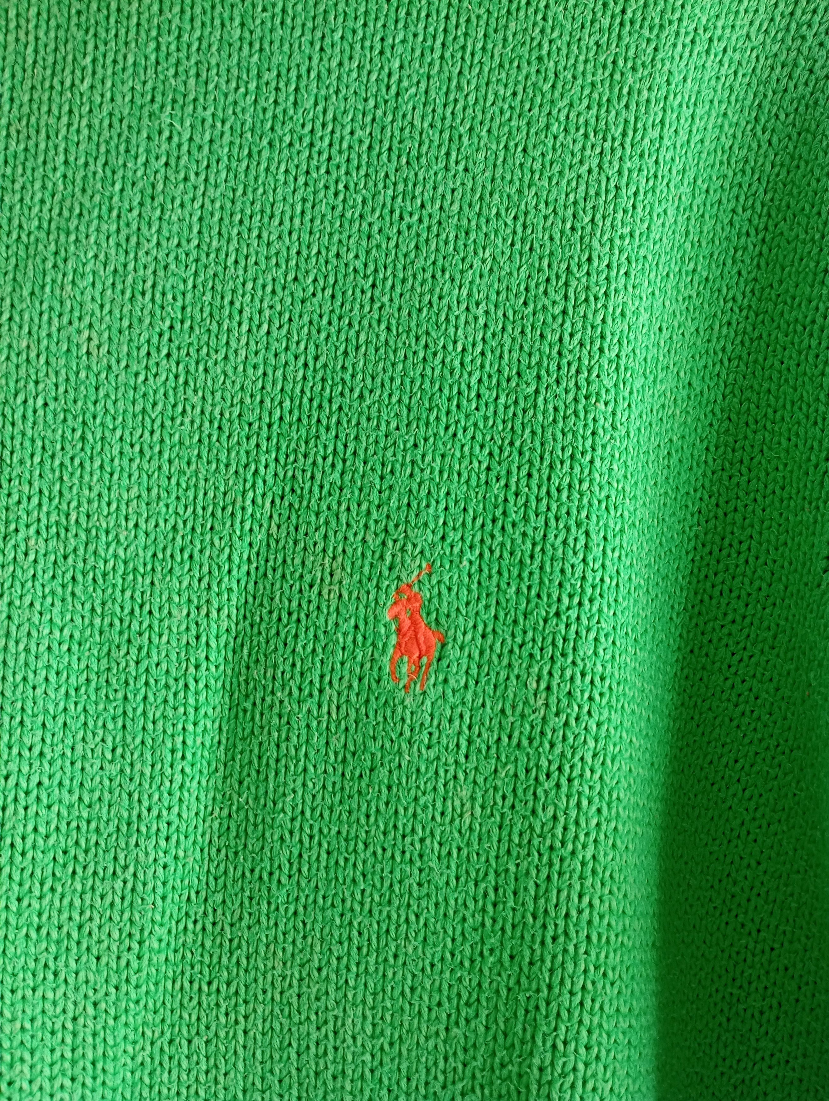 Polo Ralph Lauren Polo Ralph Lauren Green Cable Knit Sweater Oldmoney Size L Size US L / EU 52-54 / 3 - 5 Thumbnail