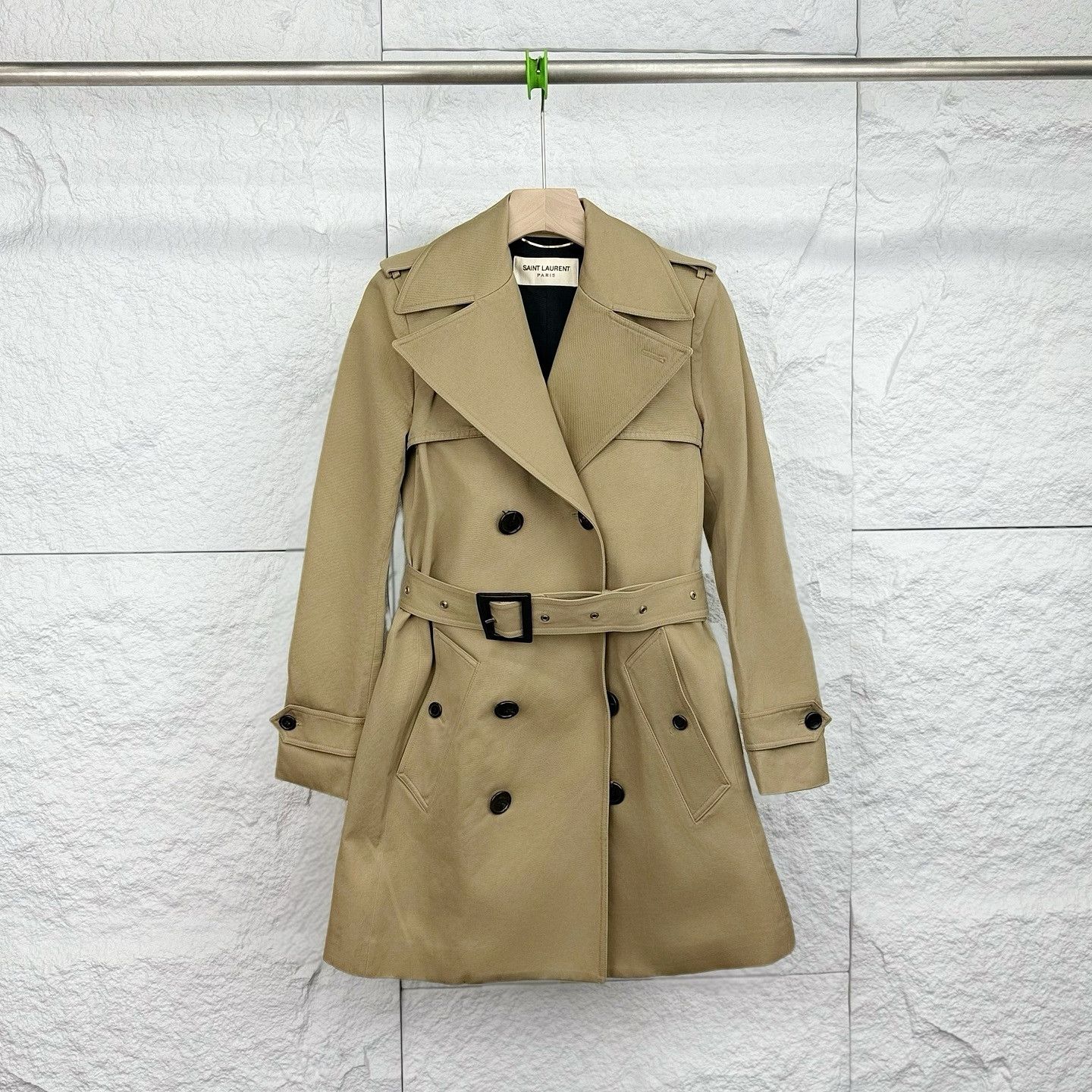 Saint Laurent Paris Saint Laurent Cotton Trench Coat Size 36 Size XS / US 0-2 / IT 36-38 - 1 Thumbnail