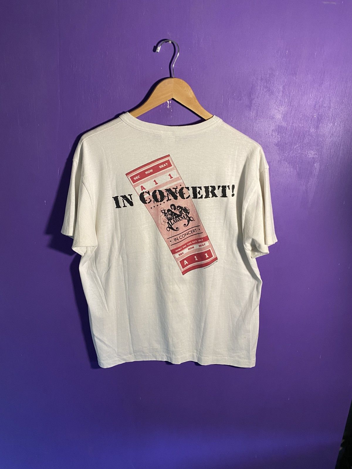 Band Tees Vintage 1986 Alabama in concert band members tour tee Size US L / EU 52-54 / 3 - 2 Thumbnail