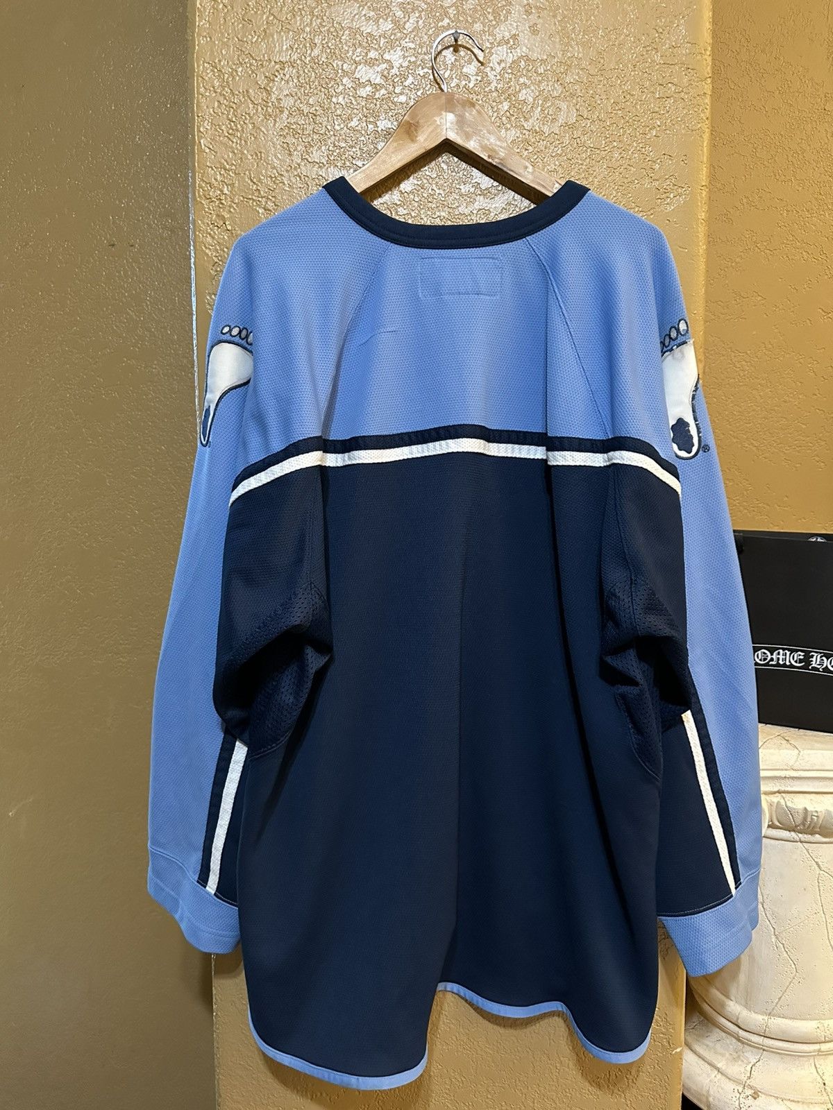 Nike distressed vintage Nike UNC Carolina Tar Heels hockey jersey Size US XXL / EU 58 / 5 - 7 Thumbnail