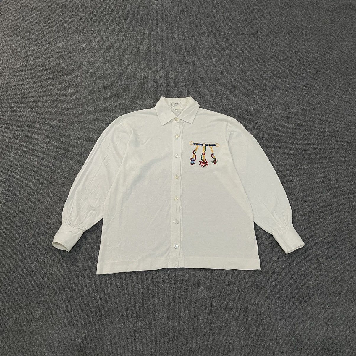 Celine Celine Paris Button Up Shirt Size XS / US 0-2 / IT 36-38 - 1 Thumbnail