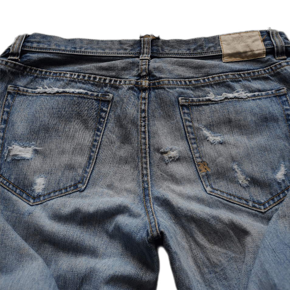 Polo Ralph Lauren Distressed Denim by Ralph Lauren Rugby Ripped Denim Size US 31 - 4 Thumbnail