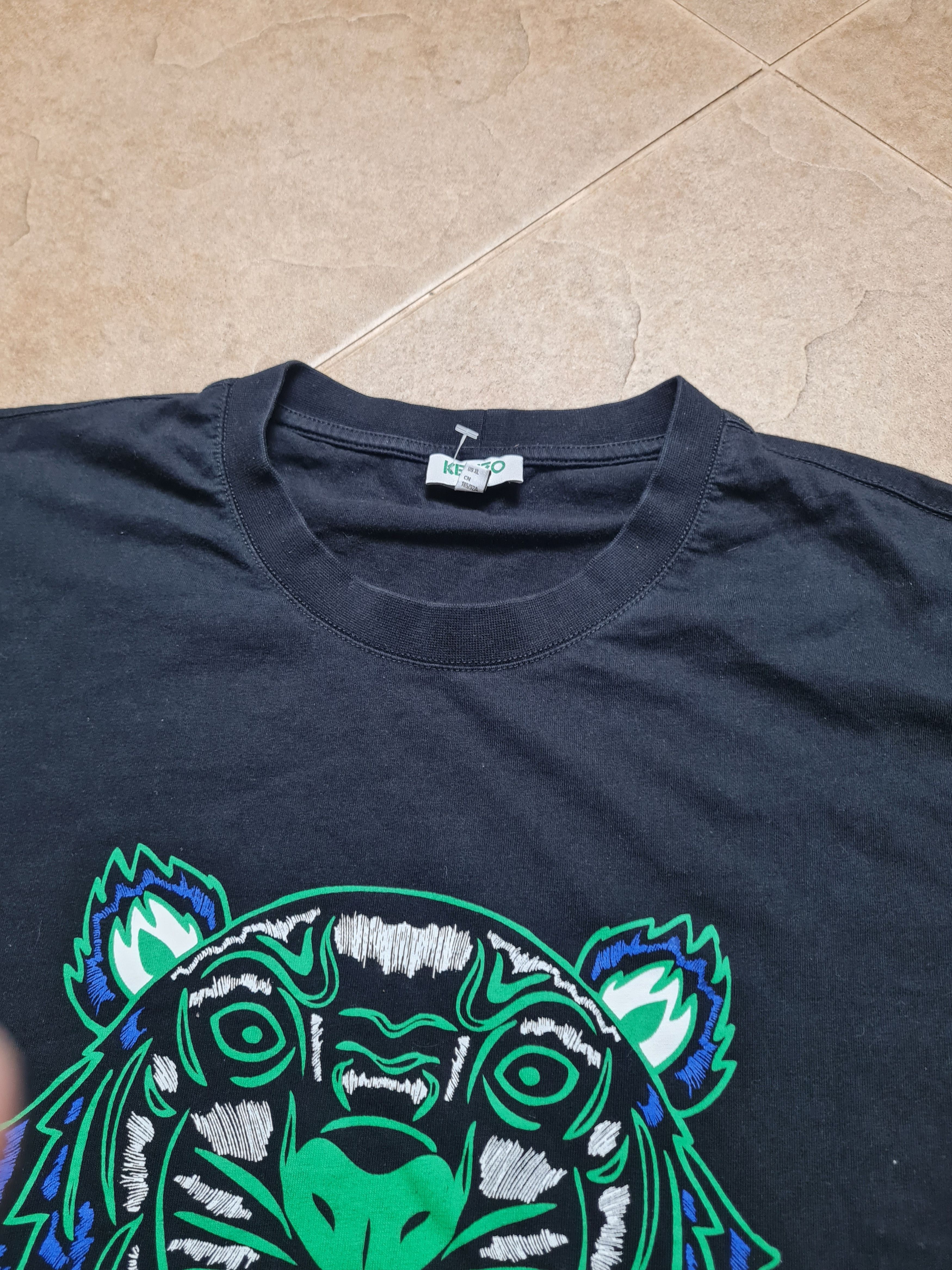 Kenzo T-Shrts Kenzo Shirts Black Big Logo Lion Japan Size XL Size US XL / EU 56 / 4 - 11 Thumbnail