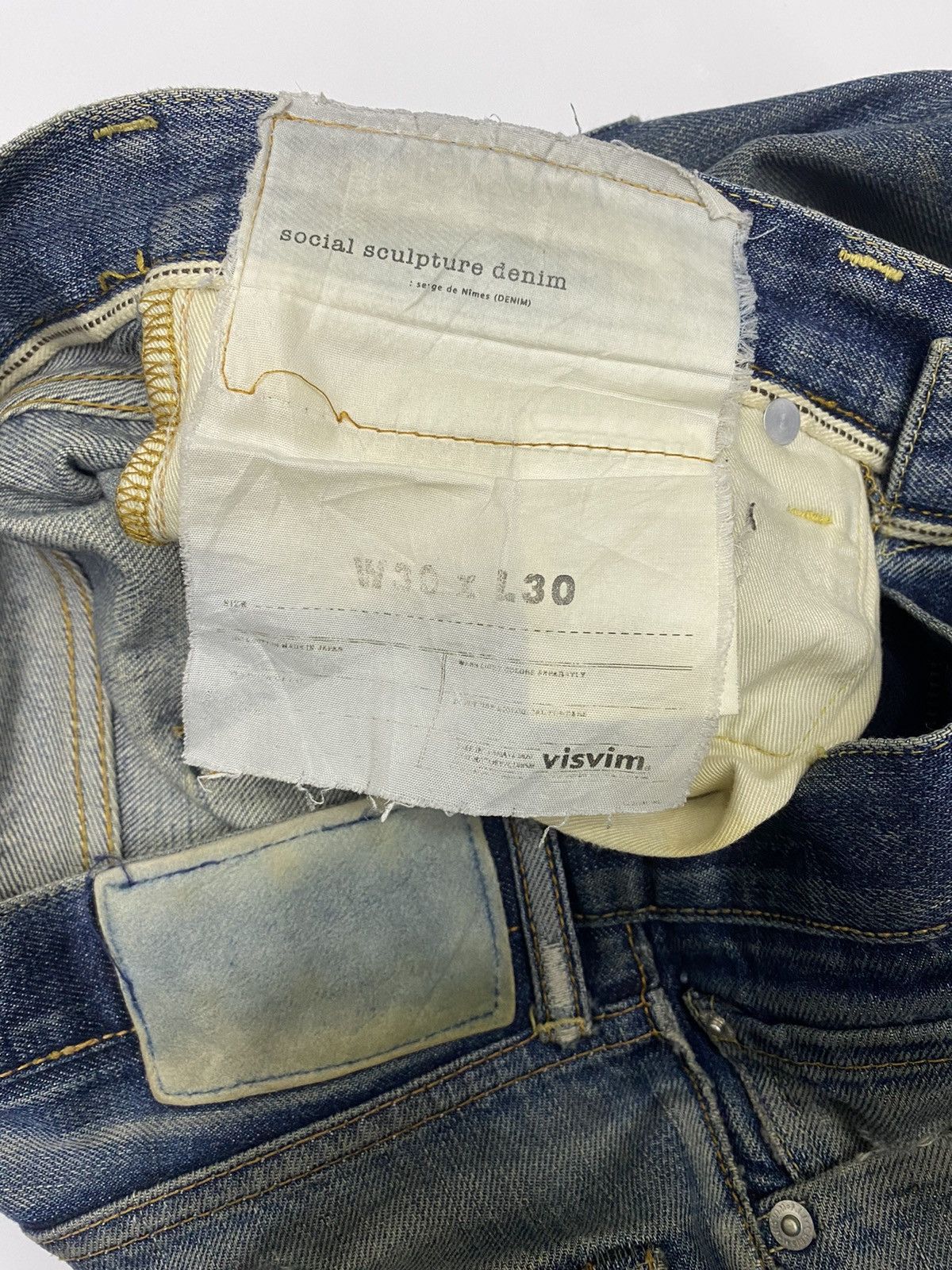 Visvim VISVIM SOCIAL SCULPTURE 04R SS03 DISTRESSED DENIM JEANS Size US 32 / EU 48 - 14 Thumbnail