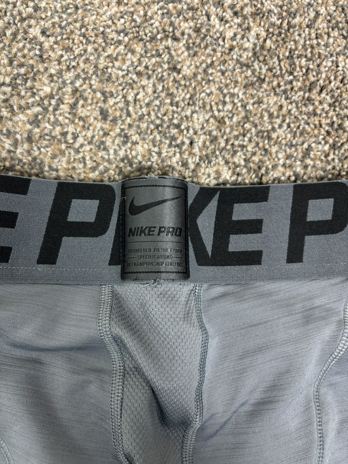 Nike Nike Pro Dri-Fit Men's Tights Size L 659806 Gray Size US 30 / EU 46 - 3 Thumbnail