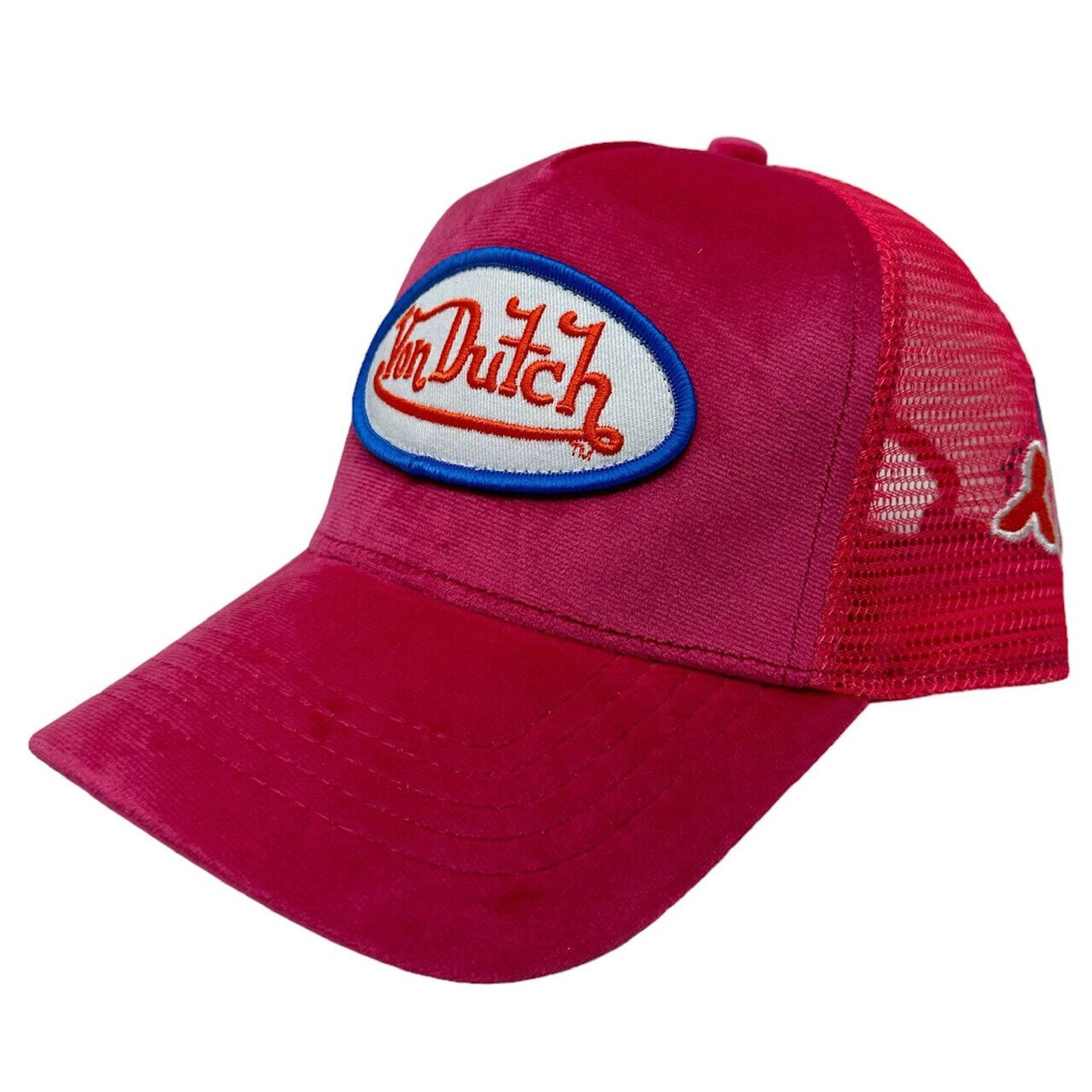 Von Dutch ~ hot pink Hollywood Velvet trucker hat - Limited Edition Von Dutch Von Dutch Trucker Hat Hot Pink Hollywood Velvet  main image 4
