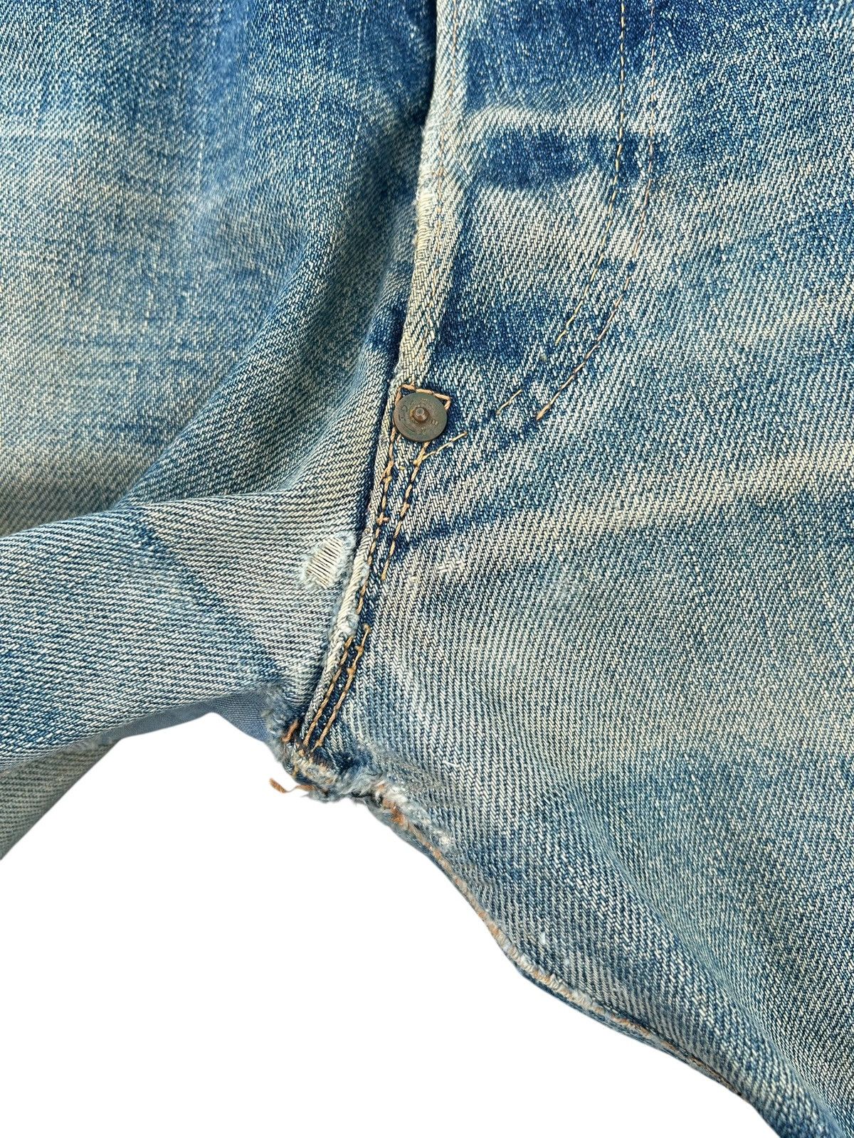 Evisu Thrashed Vintage Evisu Selvedge Baggy Denim Jeans Size US 31 - 10 Thumbnail