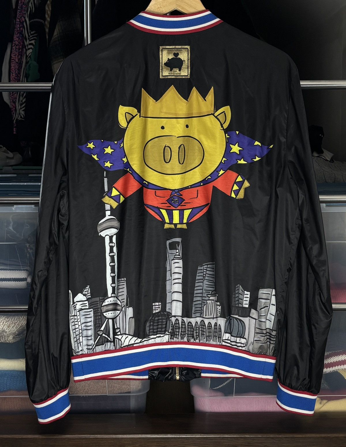 Dolce & Gabbana Dolce & Gabbana Year Of The Pig Rare Bomber Jacket Vintage Size US M / EU 48-50 / 2 - 6 Thumbnail