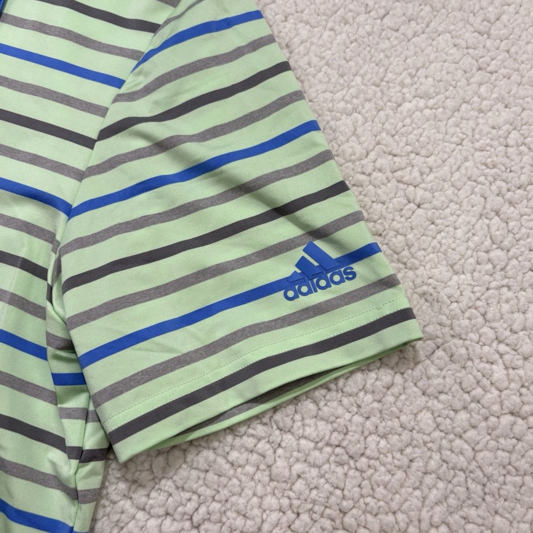 Adidas Adidas Golf Polo Shirt Performance Polo Men's M Multicolor Stripe Short Sleeve Size US M / EU 48-50 / 2 - 2 Thumbnail
