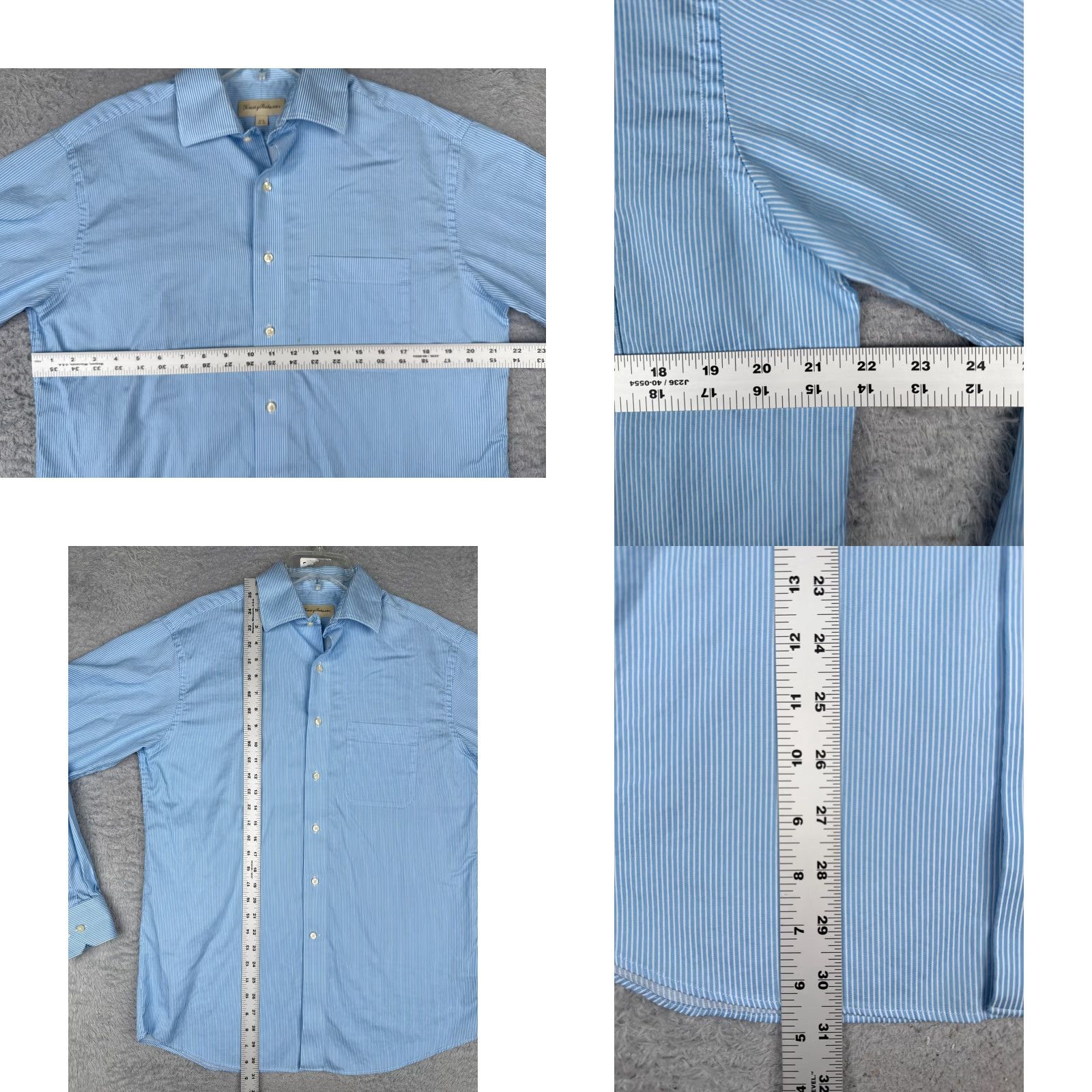Tommy Bahama Tommy Bahama Shirt Men Button-Up 34 44 Blue Stripe Long Sleeve Casual Aloha, Beach, Hawaiian, Vacation, Resort Mens Size US S / EU 44-46 / 1 - 8 Thumbnail