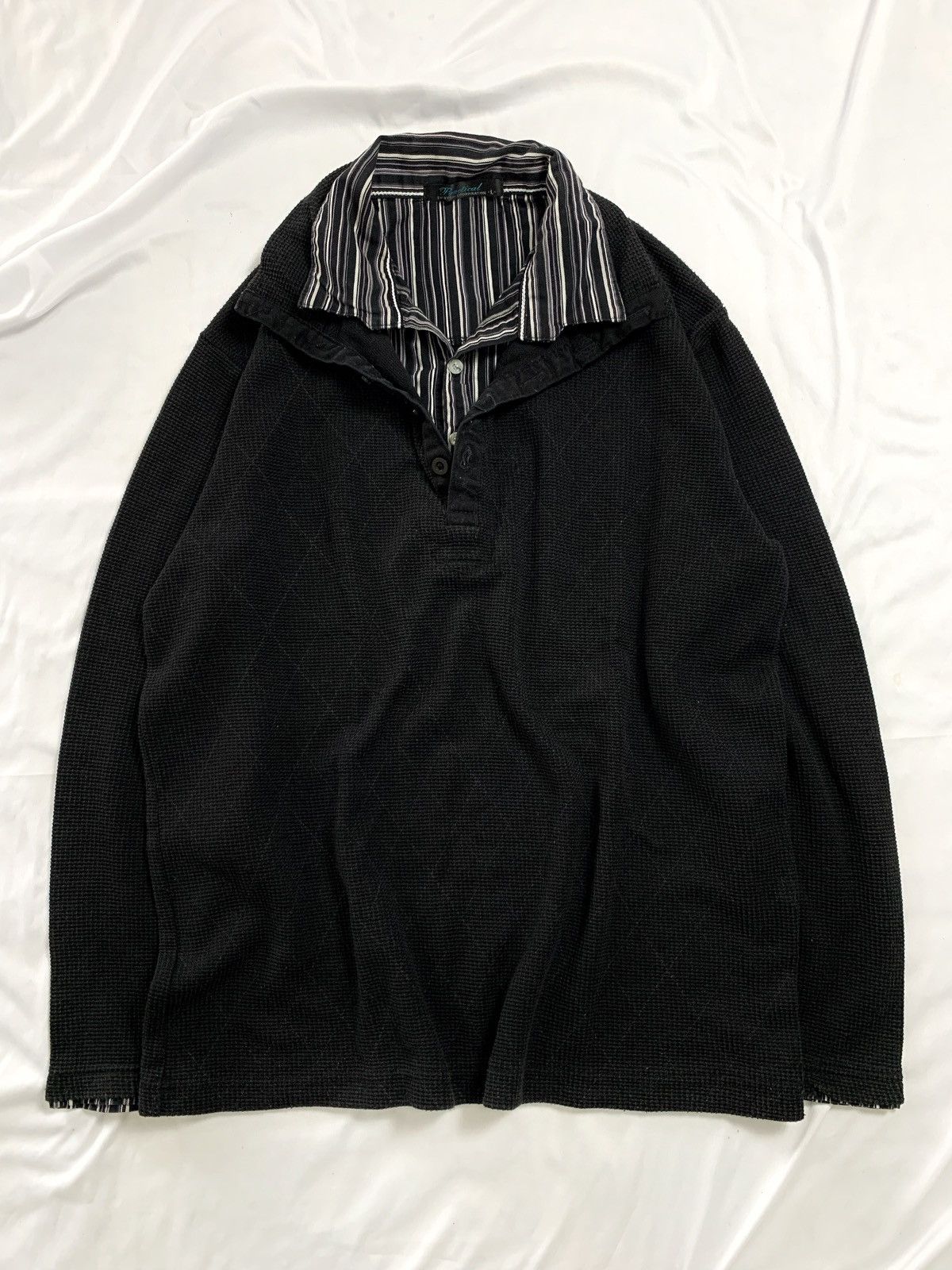 KMRii Japanese practical double layer Long Sleeve y2k gothic Size US M / EU 48-50 / 2 - 2 Thumbnail