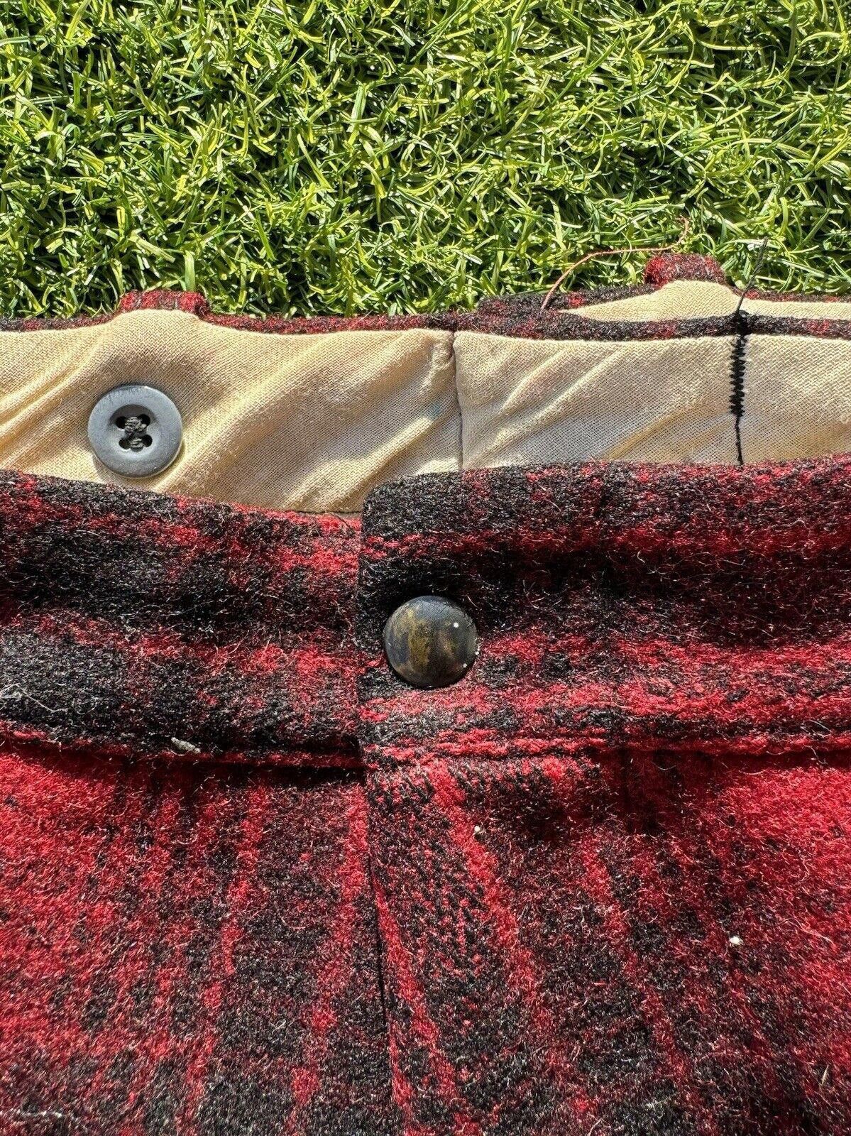 Designer True Vintage Carters 40s Buffalo Plaid Wool Hunting Pants 34 Size US 34 / EU 50 - 7 Thumbnail