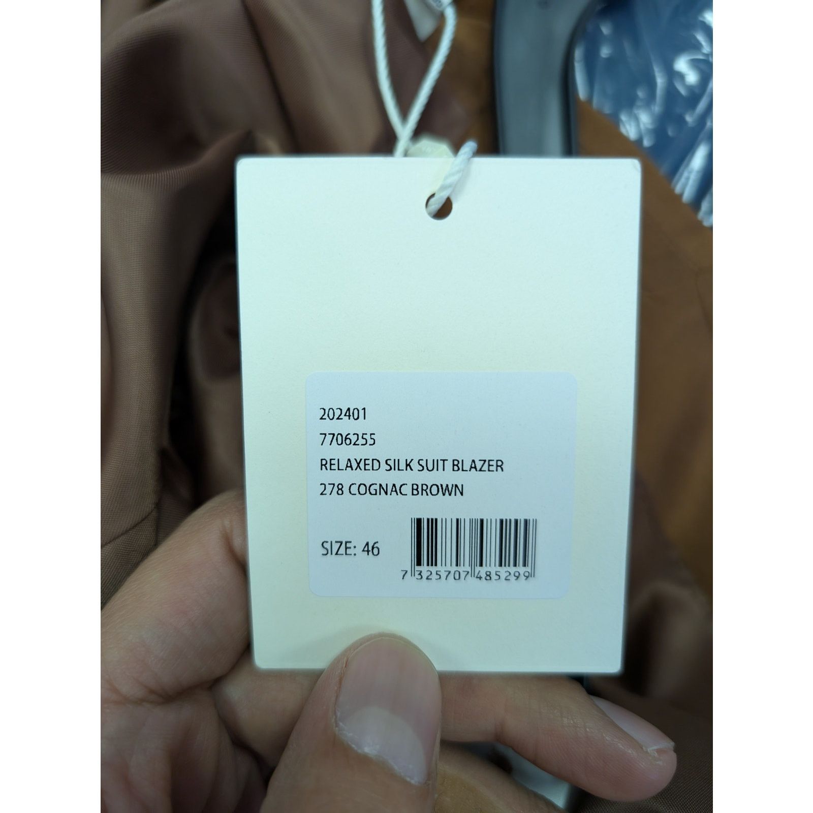 Gant o1rshd1 CC20 Relaxed Silk Suit Blazer Jacket in Cognac Brown Size US S / EU 44-46 / 1 - 23 Thumbnail