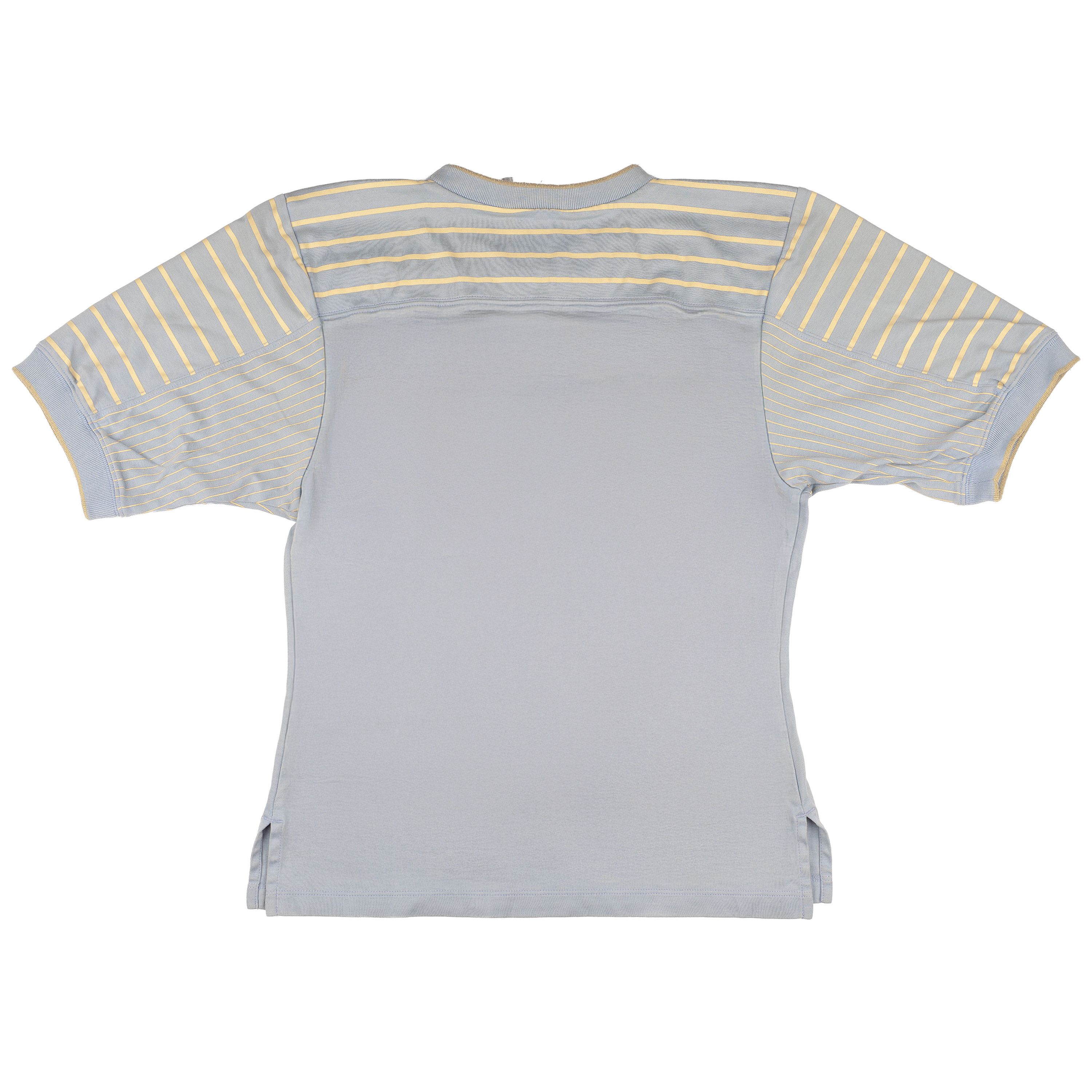 Chloe Chloé Shadow Blue Printed 'Handle with Grace' Sleeves Top Size XS / US 0-2 / IT 36-38 - 4 Thumbnail