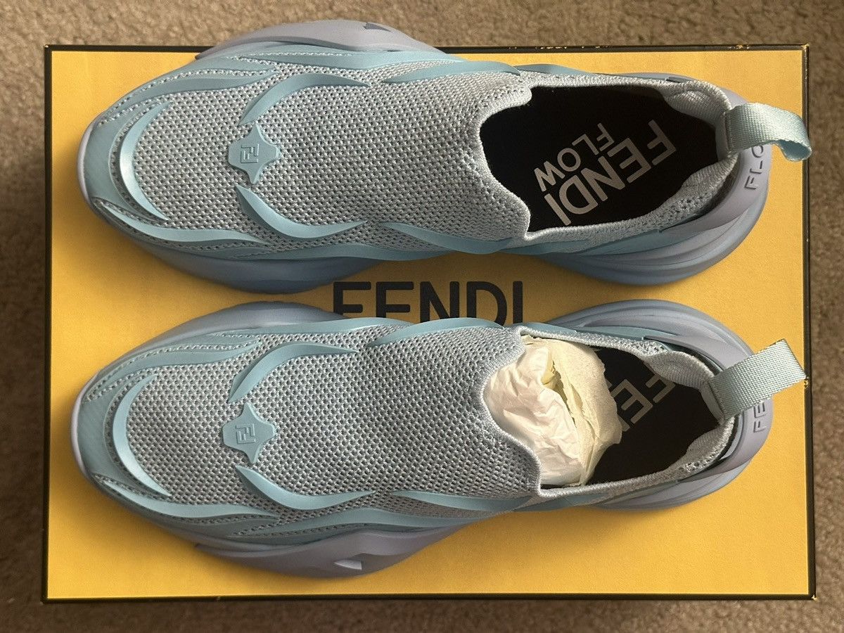 Fendi Fendi light blue sneakers Size US 10 / EU 43 - 1 Thumbnail