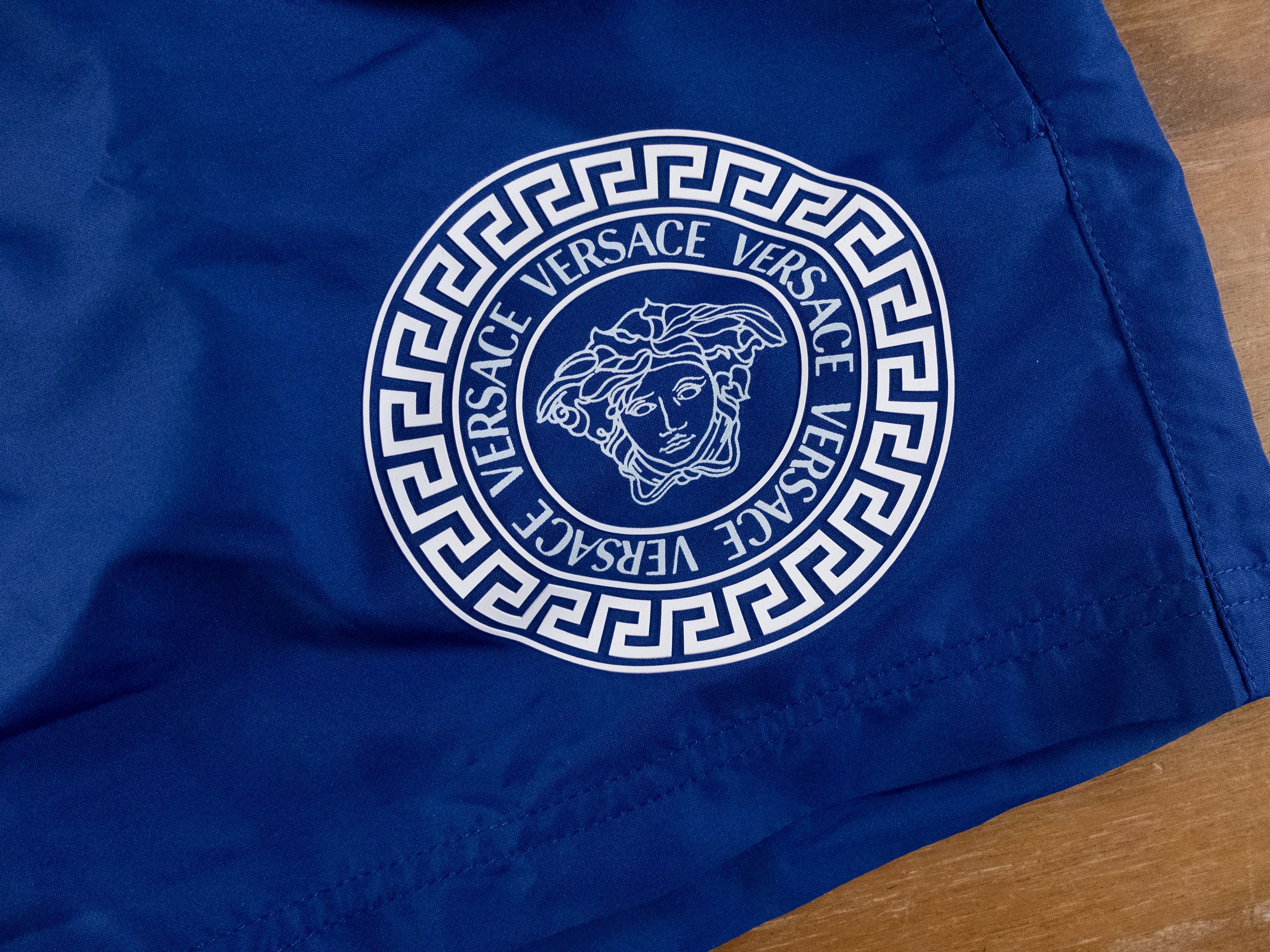 Versace VERSACE royal blue Medusa logo swim shorts 4 Medium trunks Size US 32 / EU 48 - 4 Thumbnail
