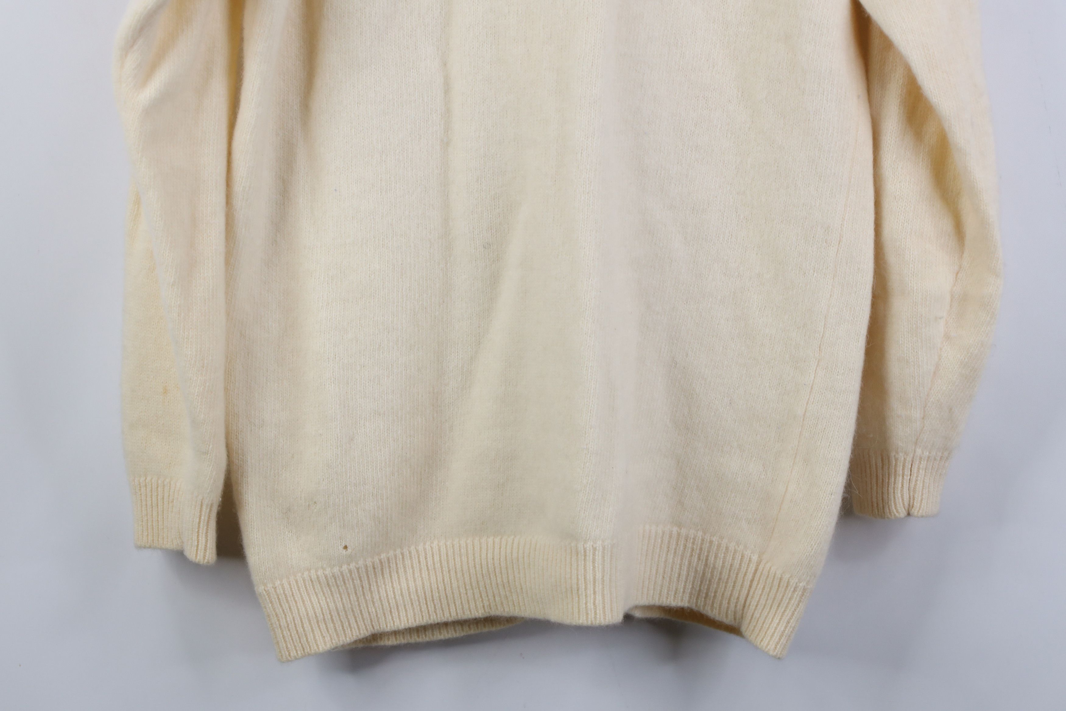 Vintage AS IS Vintage 90s Lambswool Angora Knit Cardigan Sweater Size M / US 6-8 / IT 42-44 - 15 Thumbnail