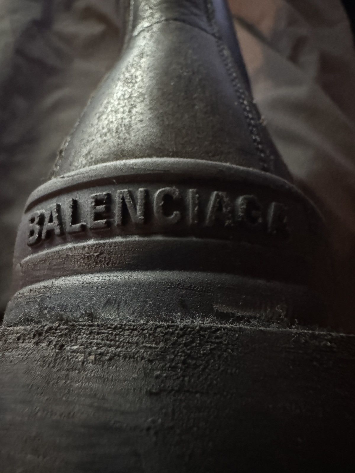 Balenciaga Strike Boots (Worn Out Leather) Size US 9 / EU 42 - 10 Thumbnail