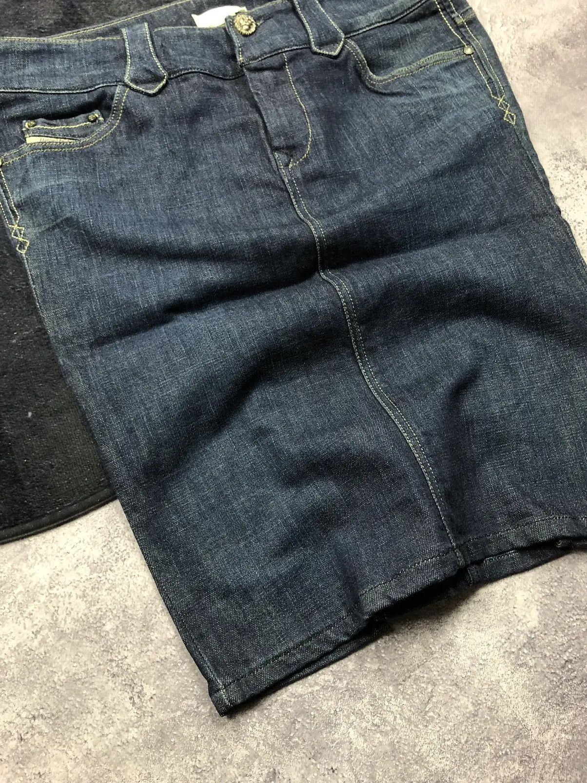 Diesel DIESEL Vintage Avant-garde Y2K Blue Denim Skirt Streetwear Size 29" - 4 Thumbnail