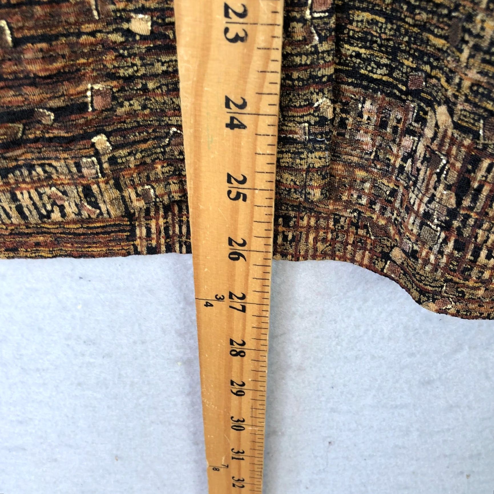 Laura Ashley VINTAGE Laura Ashley Jacket Womens Small Brown Abstract Textured Knit One Button Blazer Size S / US 4 / IT 40 - 4 Thumbnail