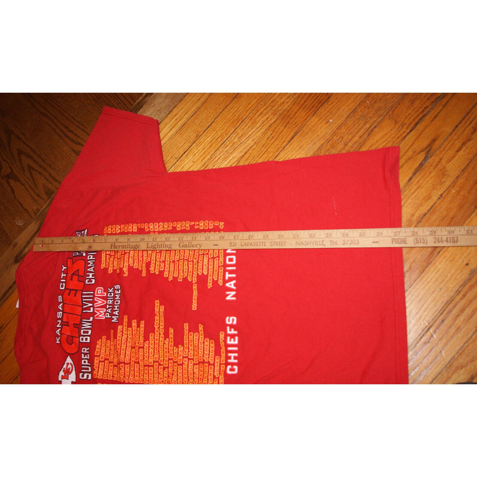Fruit Of The Loom Kansas City Chiefs Super Bowl 2024 Champions L TShirt Size US L / EU 52-54 / 3 - 8 Thumbnail