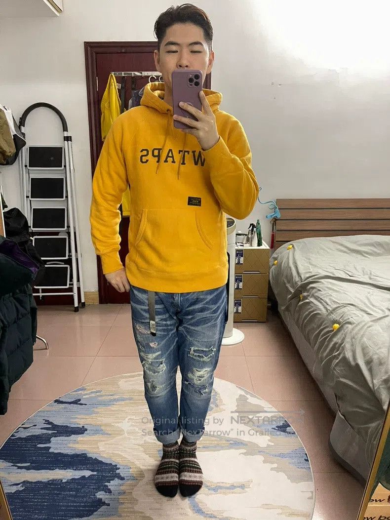 Wtaps Wtaps Yellow hoodie Size US M / EU 48-50 / 2 - 2 Thumbnail