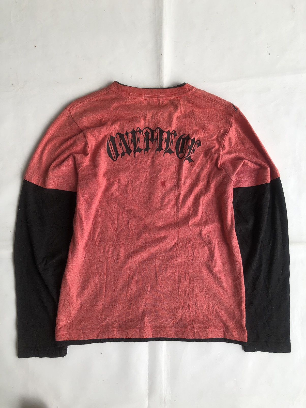 Anime Poem One Piece Hiken No Ace Double Layer Tee Size US M / EU 48-50 / 2 - 2 Thumbnail