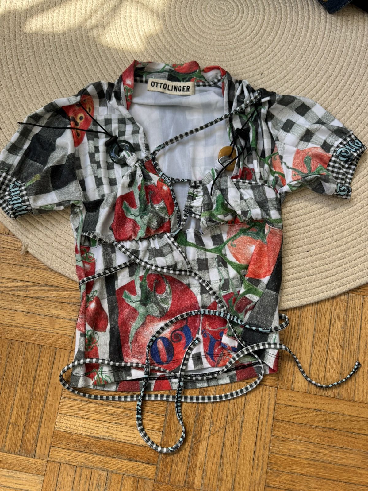 Ottolinger Ottolinger tomato cutout top size S / 36 /Dua Lipa Size S / US 4 / IT 40 - 1 Thumbnail