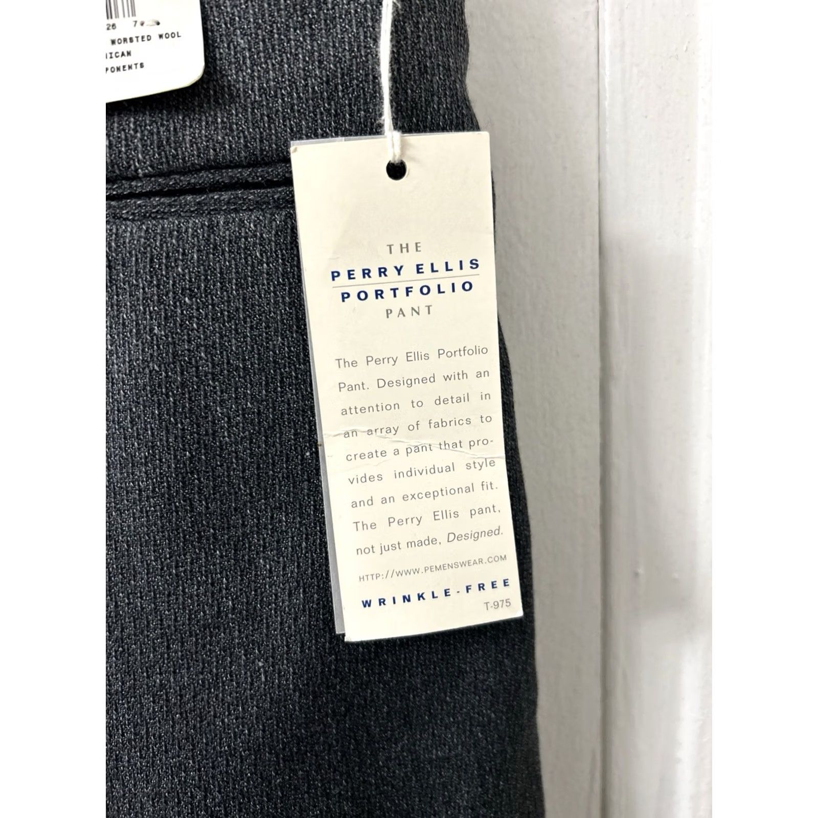 Perry Ellis Perry Ellis Portfolio Dress Pants Mens 36x30 Gray Wool Blend Pleated Cuffed NWT Shirt Pants? Size US 36 / EU 52 - 6 Thumbnail