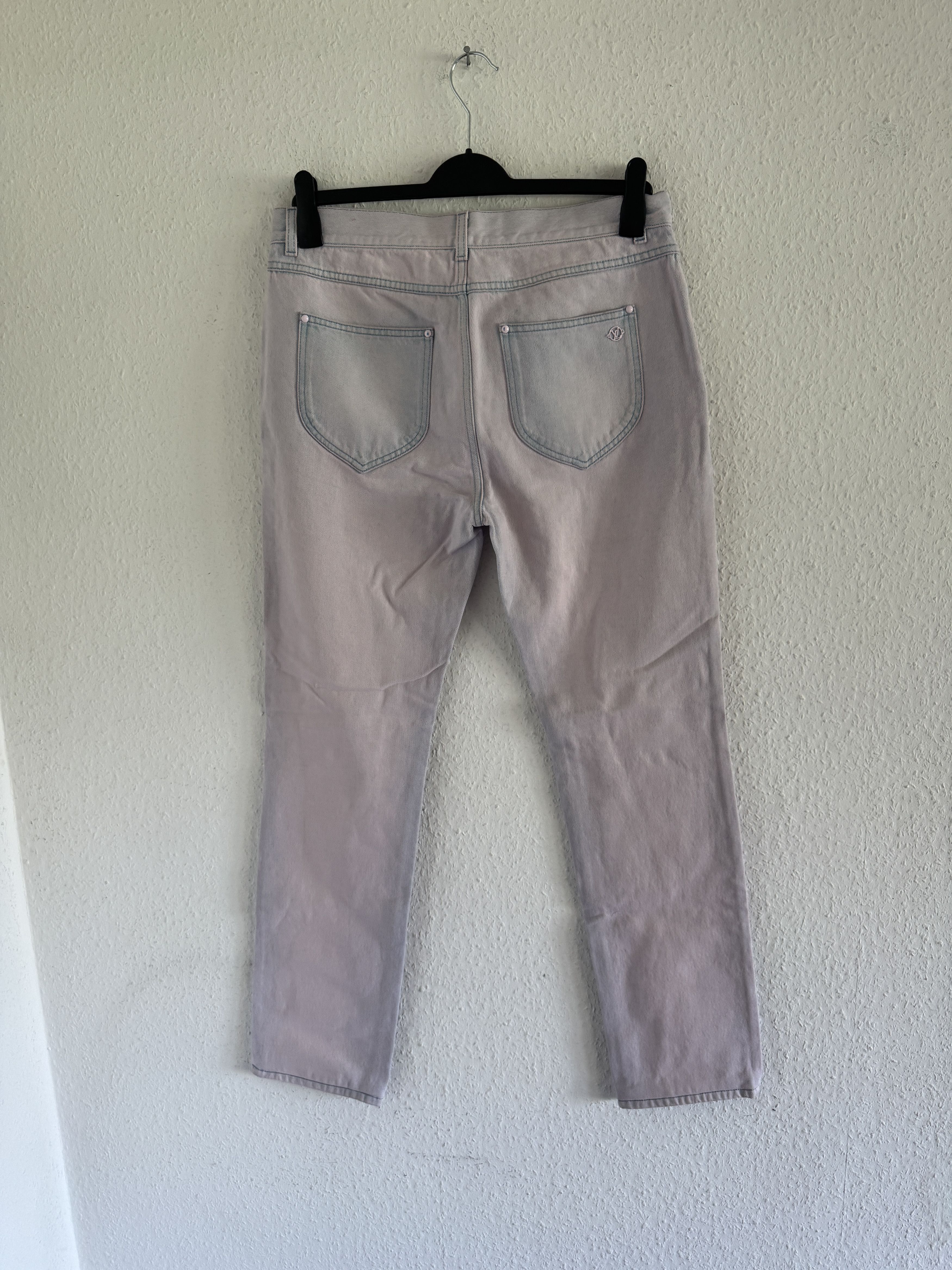 Louis Vuitton Louis Vuitton Bleached Pink Denim Pants Size US 34 / EU 50 - 6 Thumbnail