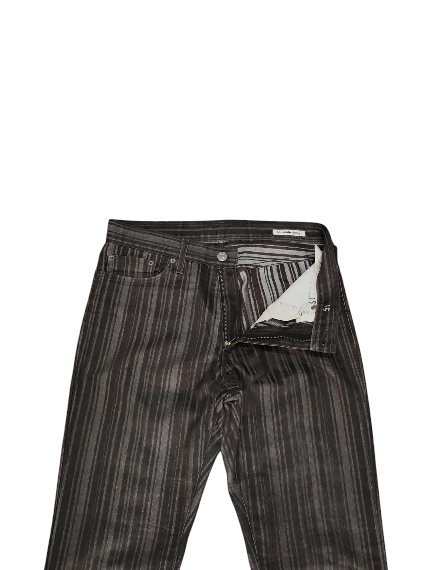 semanticdesign Flare Pants Semantic Design Japan Striped Denim Bootcut Lgb Size US 30 / EU 46 - 9 Thumbnail