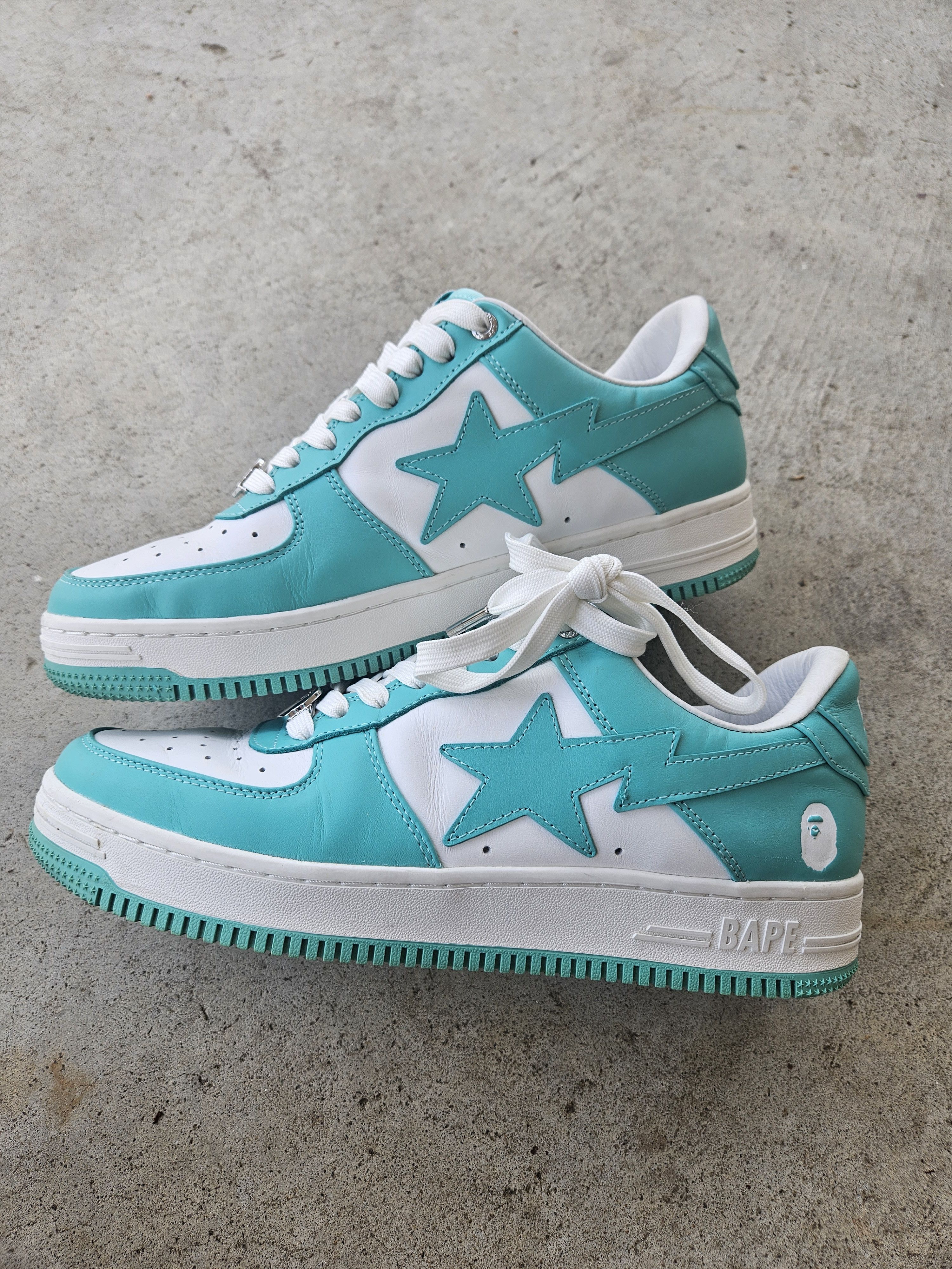 Bape Bapesta Teal White M1 Sneakers Size US 10 / EU 43 - 1 Thumbnail