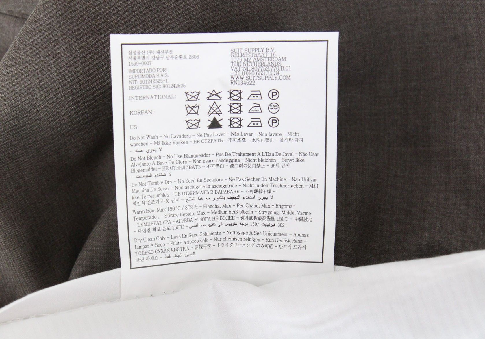 Suitsupply LA SPALLA UK52S Brown Wool Suit 67303 Size 52S - 11 Thumbnail