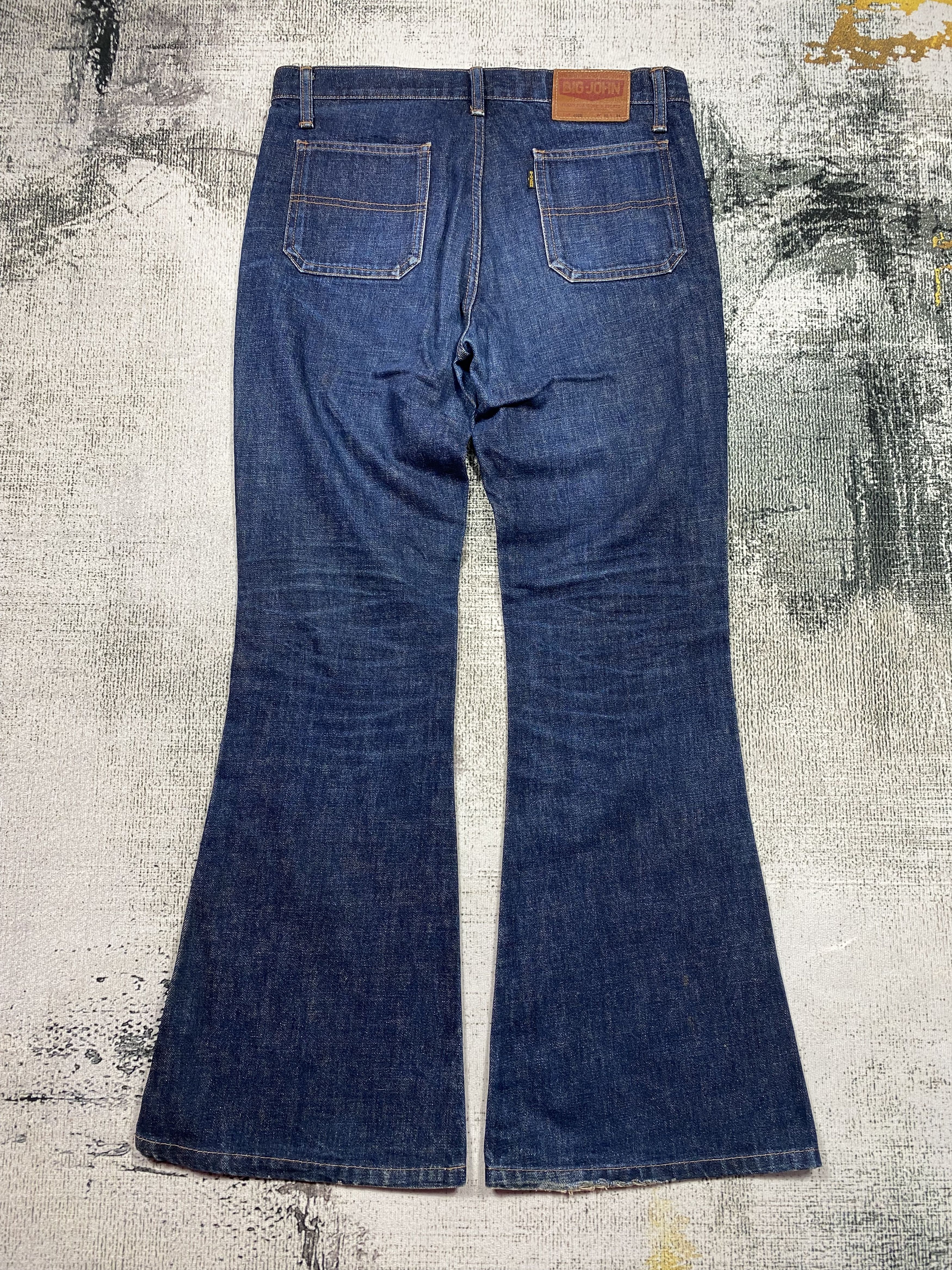 Big John RARE🔥Super Flare Bell Bottoms Jeans SCOVILL Vintage Size US 32 / EU 48 - 2 Thumbnail