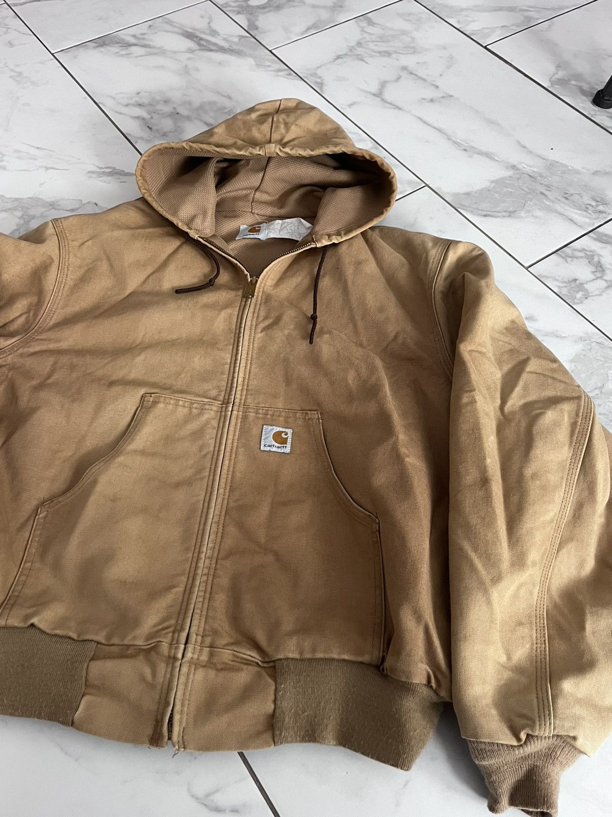 Carhartt Vintage Carhartt Tan Active Thermal Lined Waffle 90’s Jacket Size US L / EU 52-54 / 3 - 2 Thumbnail