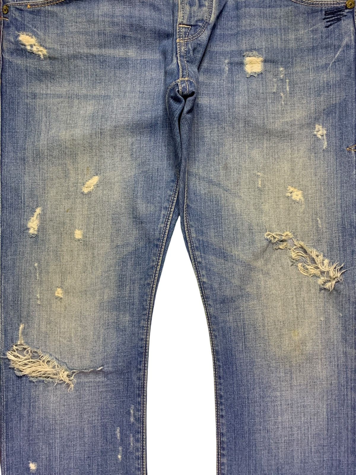 Japanese Brand Vintage Japanese Brand Faded Wash Buckle Back Jeans Size US 33 - 5 Thumbnail