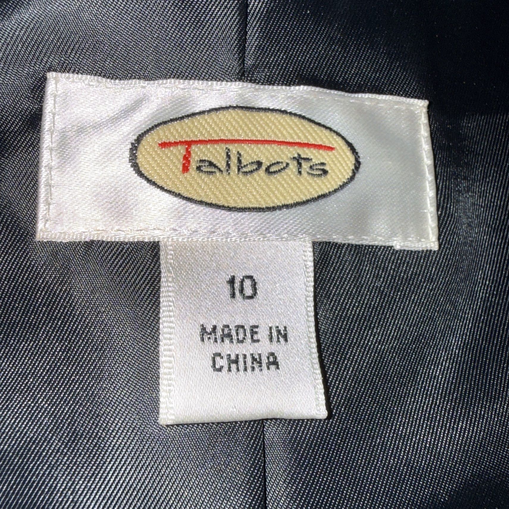 Talbots VINTAGE Talbots Women’s Academia Preppy Pleated Wool Suit 10 Black Lined Skirt Set Double-Breasted Notch Lapel Womens Pretentious? Size L / US 10 / IT 46 - 6 Thumbnail