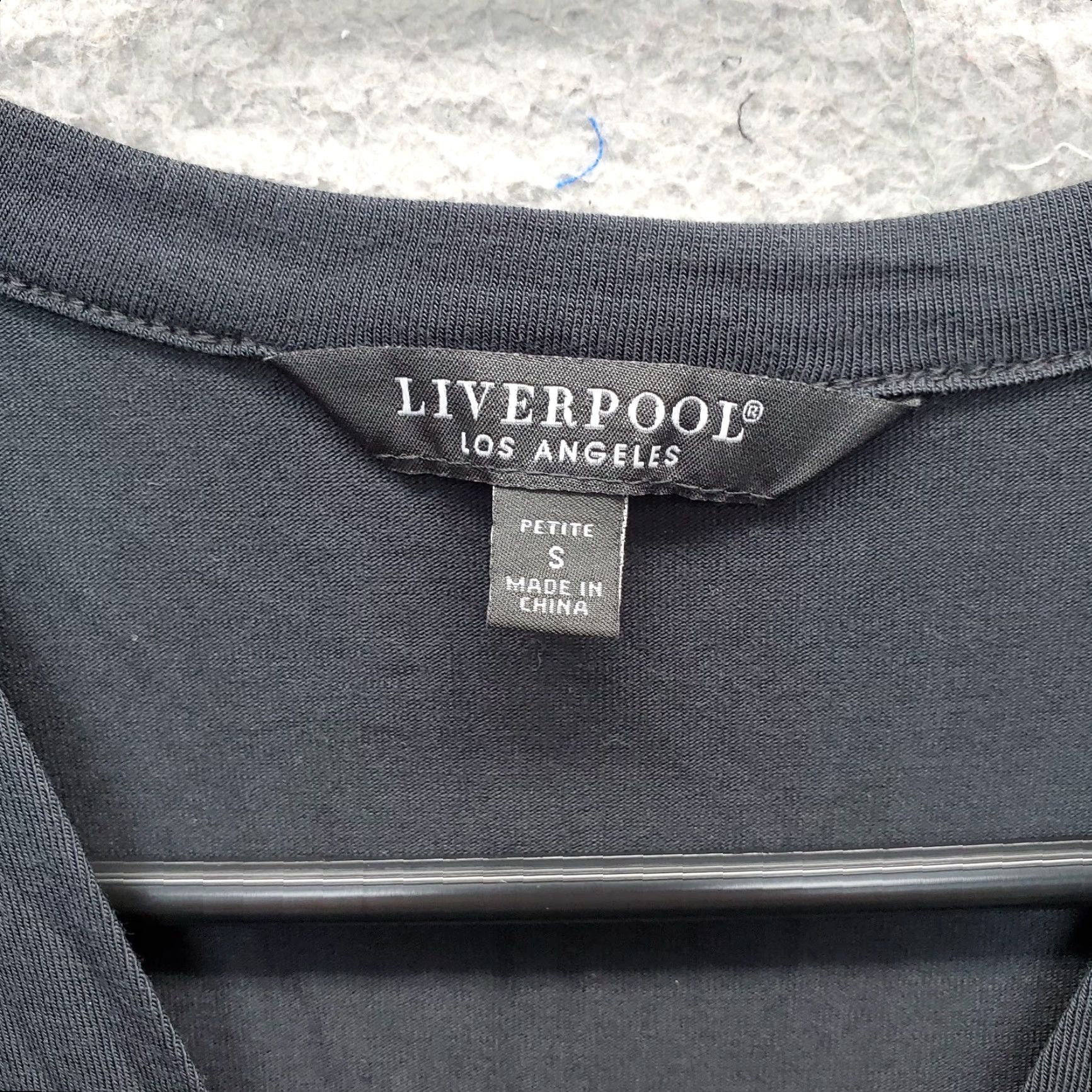 Vintage Liverpool Los Angeles Knit Top Women's PS Black Modal Sleeveless V-Neck Size S / US 4 / IT 40 - 5 Thumbnail