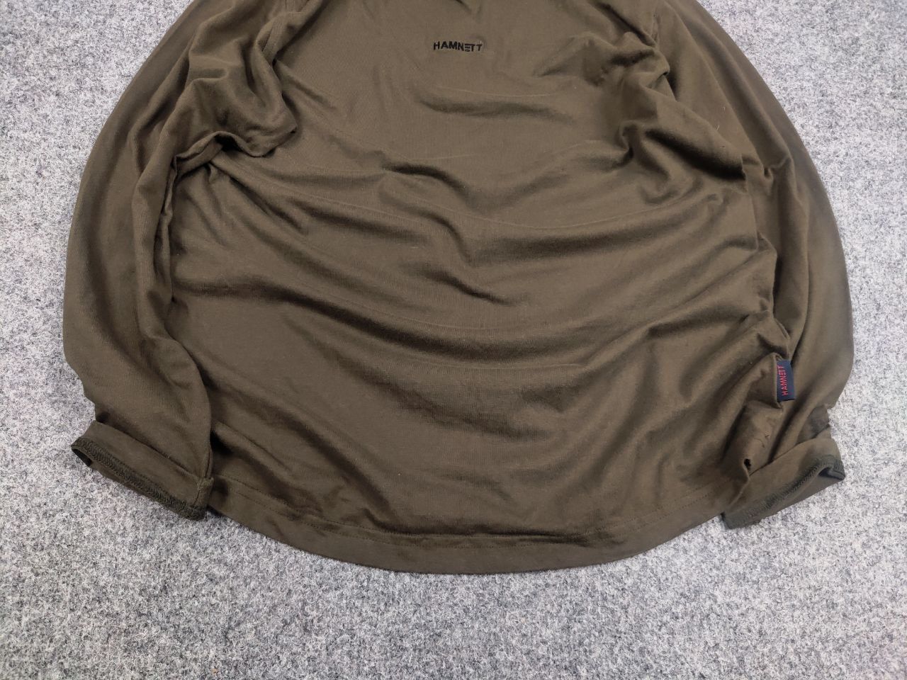 Katharine Hamnett London Katharine Hamnett Vintage long Sleeve Center Logo Olive Size US M / EU 48-50 / 2 - 5 Thumbnail