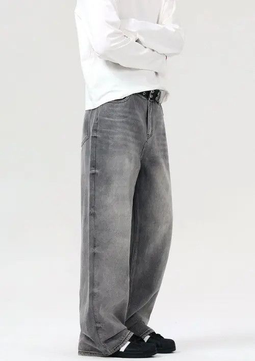 VIBE American high street distressed loose straight baggy jeans Size US 32 / EU 48 - 3 Thumbnail
