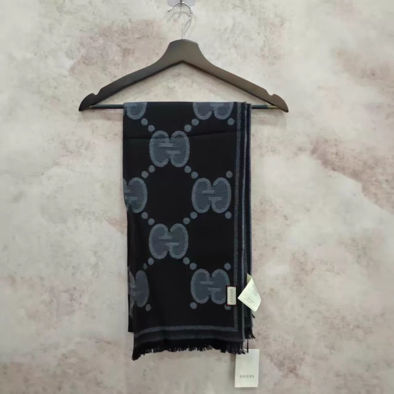 Gucci Gucci Classic Double-Face GG Logo Wool Scarf Size ONE SIZE - 2 Thumbnail
