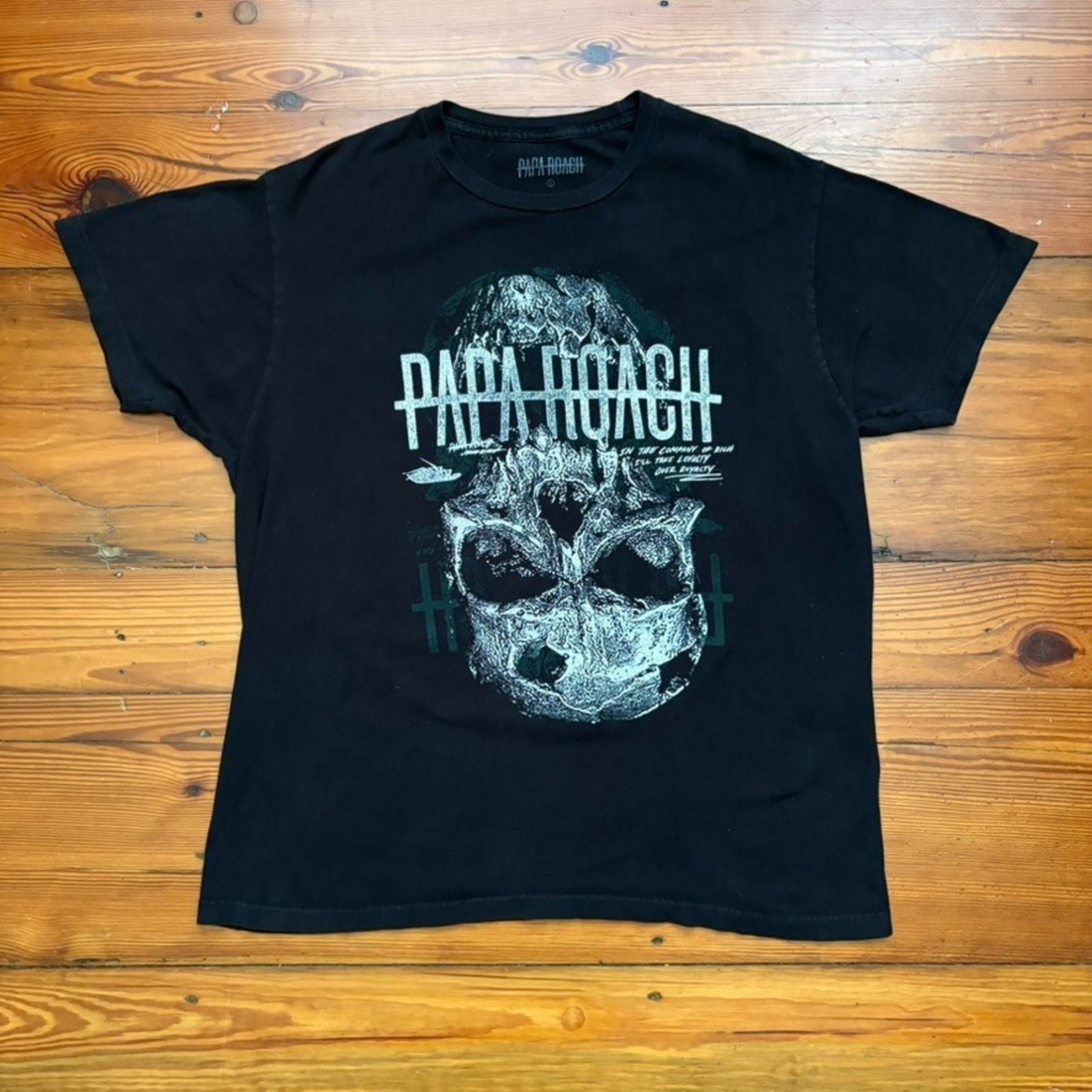 Vintage Papa Roach Band T-Shirt Men's Size L Black Loyalty Size US L / EU 52-54 / 3 - 1 Thumbnail