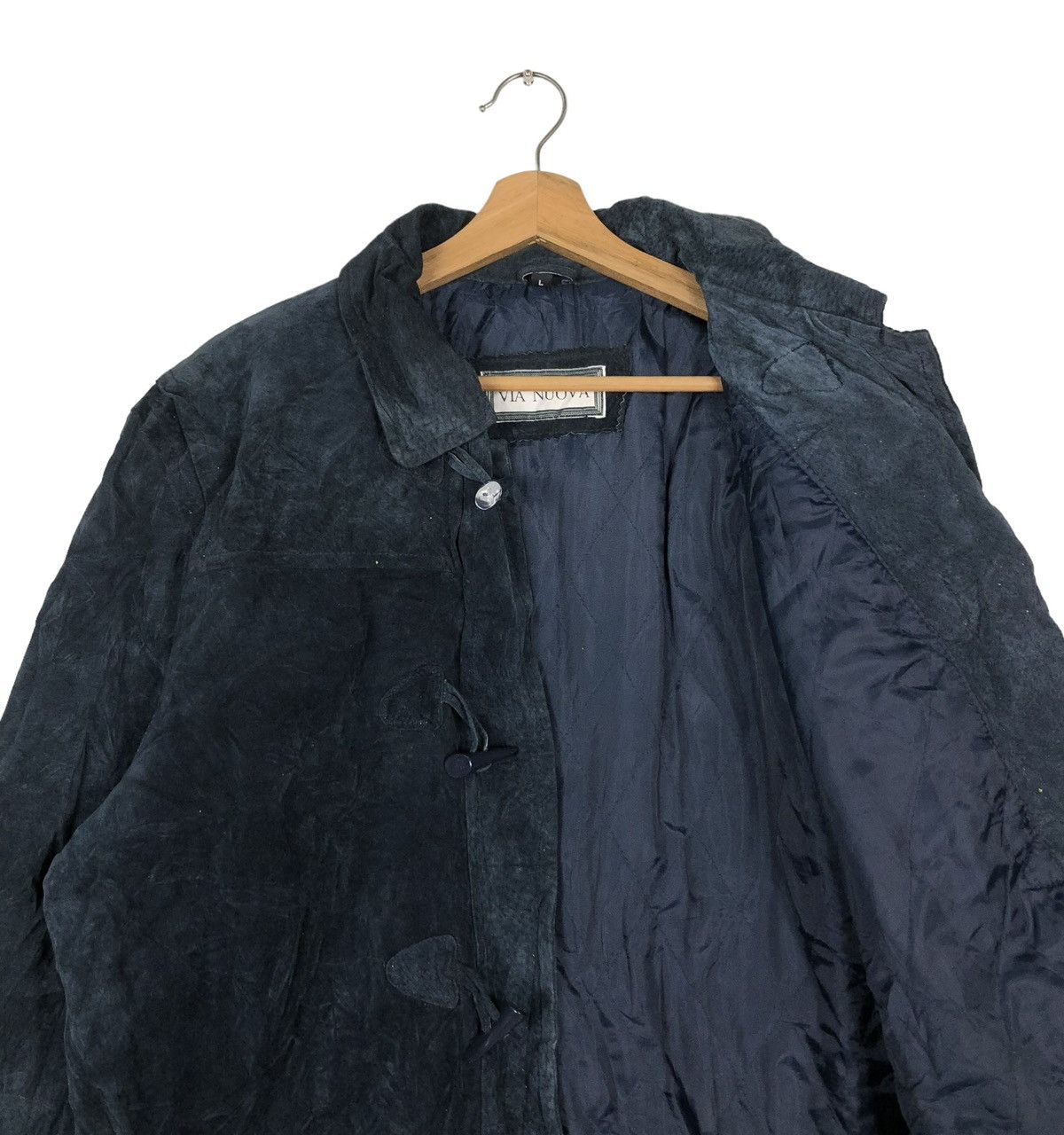 Japanese Brand 🔥VINTAGE GENUINE LEATHER JACKET BIKER VIA NUOVA ISSEY MIYAKE Size US L / EU 52-54 / 3 - 12 Thumbnail